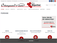 Tablet Screenshot of ostergaards-auto.dk